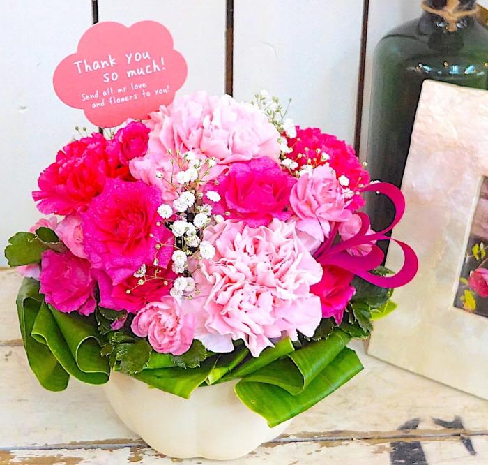 ハートフルカーネーションボウル（アプリコット）